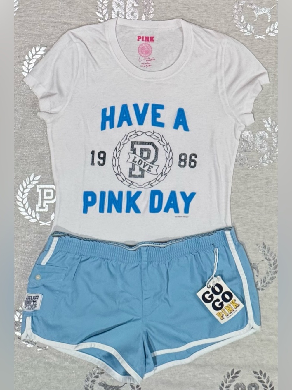 VS PINK VINTAGE HAVE A PINK DAY SET NWT